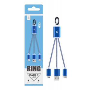 MO DATA CABLE KEYCHAIN FOR MICRO USB AND IPHONE 5/6/7 8047