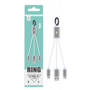 MO DATA CABLE KEYCHAIN FOR MICRO USB AND IPHONE 5/6/7 8047