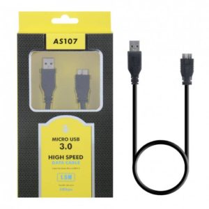 AS107 Cable USB3.0 AM to Micro USB 1.5M