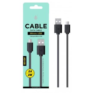 AS108 BL DATA CABLE FOR MICRO USB 2A, 2M
