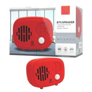 WOOX WF2923 Classic Portable Bluetooth Speaker, 3W, Red