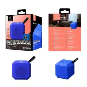 WOOX WF2790 Mini Cube Bluetooth Speaker with FM & TF Card Blue