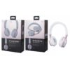 K3608 Bluetooth Headphones Vocal with Mic, White + RoseGold