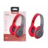 K3556 Bluetooth Headphones Teddy, SD & Line-in, Red