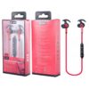 C4521 RJ Neutron Sports Bluetooth Headset with Mic, Redial Function, Red
