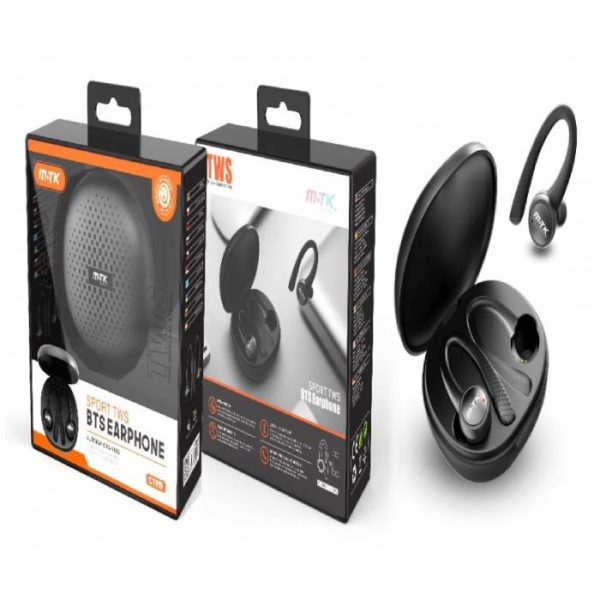 CT919 TWS Bluetooth Sports Earphones Lantu, (40mAh*2), BLACK