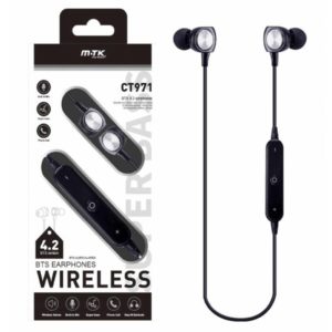 CT971 Prism Bluetooth Headset with Mic, Redial function, Black