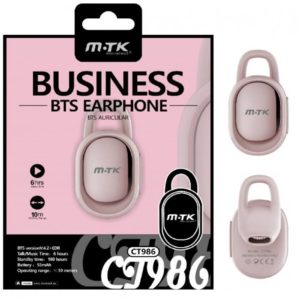 CT986 BL Bluetooth Lock Headset, Redial function, Rose Gold