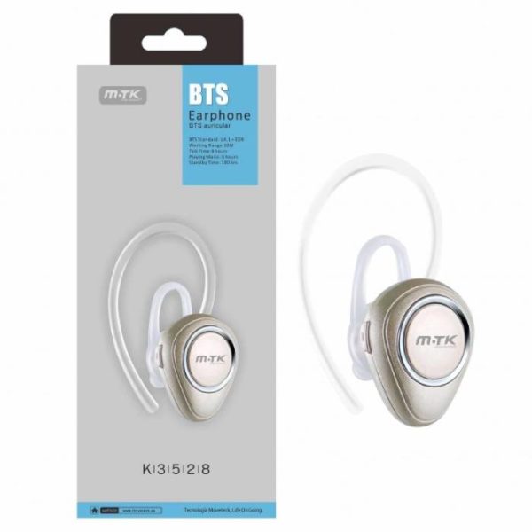 K3528 OR BLUETOOTH HEADPHONES ROUND GOLD