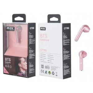 CT765 RS Single Pebble Bluetooth Headset, HD Voice, Pink
