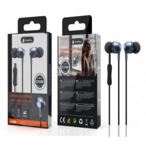 C5106 Apolo wired Earphone with Mic 1.2M, Black