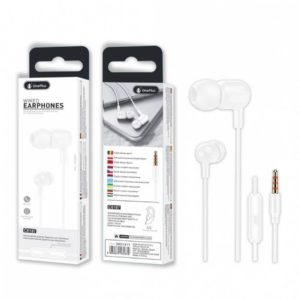 C6187 Wired Earphone Brione with Mic, 1.2M, White