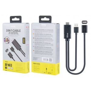 BT839 3 IN 1 HDMI CABLE (MOBILE AND TABLETS TO TV) 1080P