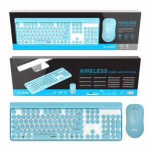 GT646 Wireless Mouse & Keyboard Set 2.4GHZ, 16 compatible chanels, Blue