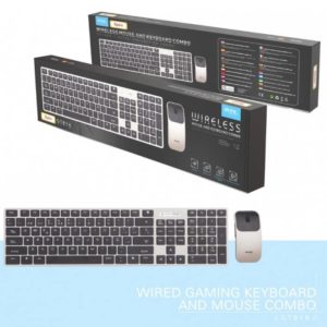 GT816 Wireless Mouse & Keyboard Set 2.4GHz (SP), Grey