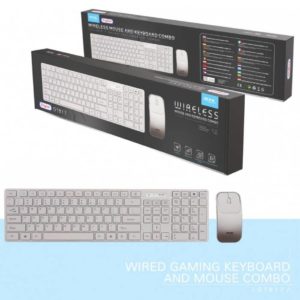 GT817 Keyboard & Mouse Set 2.4GHz (ENG), Silver