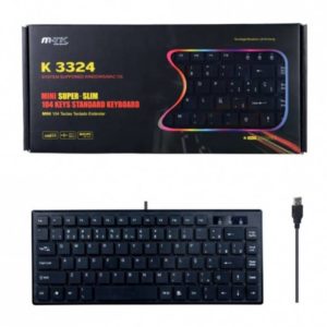 K3324 Mini Wired Keyboard Sleeve, Black