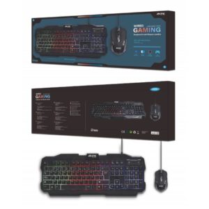 GT650 Gaming Mouse and Keyboard Set 1000/1200/1800 / 2400DPI, 7 Buttons, 1.5M Cable, Black