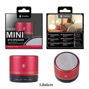 F5010 Mini Bluetooth Speaker Mera, 3W, FM/SD/USB/Audio, Red