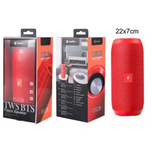 F5128 Bluetooth Speaker FABRIC, FM / SD / USB / Audio / TWS Function/, Red