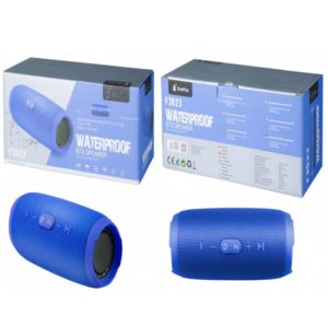 F3023 Waterproof BTS Speaker Torpedo, 10W Bluetooth/FM/TF/USB/Audio, Blue