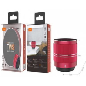 F6643 Mini Bluetooth Speaker Bells, TWS, 3W, Red