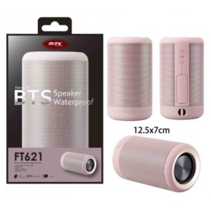 FT621 RS Waterproof Bluetooth Speaker ,5W Emergency Charge Function, Pink