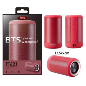 FT621RJ Bluetooth Speaker Waterproof, 5W, Emergency Charge Function , Red