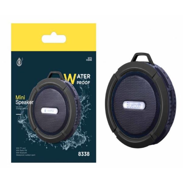 N8338 Waterproof Speaker, 3W Bluetooth/TF Card/Radio, Black