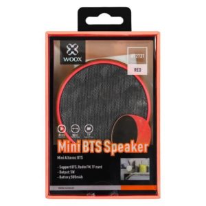 WOOX WF2737 Mini Bluetooth Speaker with FM & TF Card Red