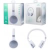 CT719 BL-PL BLUETOOTH HEADSET WITH BTS / AUDIO, WHITE AND SILVER