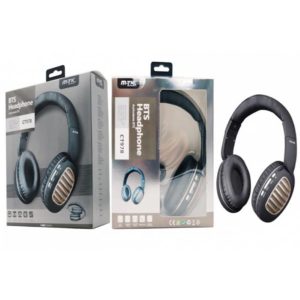 CT978 Bluetooth Headphones Erica W/Mic, BTS/FM/TF, Black + Gold