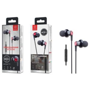 WOOX WC2813 Stereo Earphone with Mic Red