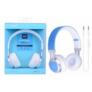K3411 Ice Headphones with Blue Microphone