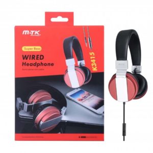 K3415 Headphones with Red Microfone