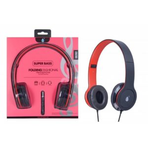 EB202 RJ M3 HEADPHONES WITH CABLE, RED