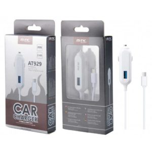 AT929 BL Mimo Lighter Charger with Micro USB Cable, 5V, 2.1A, White