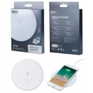 A3736 BL QI 1.2 Wireless Quick Charger for Mobile, 5W, White