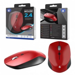 G5297 Wireless Mouse Asbesto, 1000/1200/1600 DPI, 2.4GHZ, Red