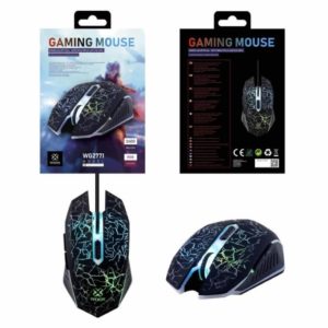 WOOX WG2771 Wired Optical Gaming Mouse Black